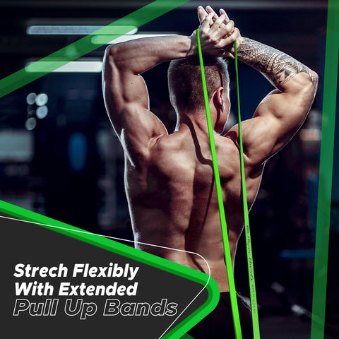 Pullup Resistance Bands - Versatile Workout Accessories for Strength Training - Green (1 Band) Color - 82 inches (208 cm) Size