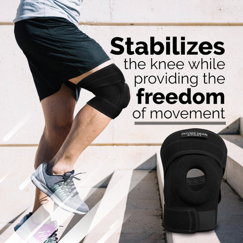 Knee Brace - Supportive Orthopedic Solution for Joint Stability and Comfort - BLACK / GREY Color - XL Size