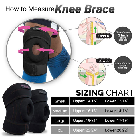 Knee Brace - Supportive Orthopedic Solution for Joint Stability and Comfort - BLACK / GREY Color - XL Size