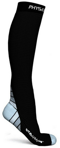 Compression Socks - Stylish and Supportive Legwear for Enhanced Comfort - BLACK / GREY Color - 2XL Size