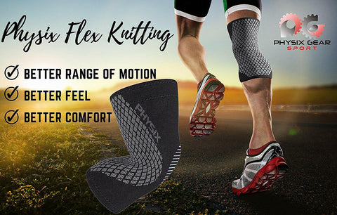 Knee Sleeves - Supportive Compression Gear for Enhanced Stability and Comfort - BLACK / GREY Color - XXL Size