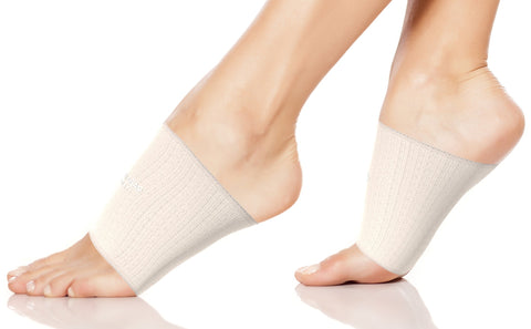 Arch Support Compression Sleeves - Comfortable and Supportive Footwear Accessory - BEIGE Color - XL Size