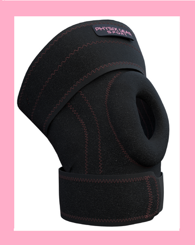 Knee Brace - Supportive Orthopedic Solution for Joint Stability and Comfort - BLACK / PINK Color - XL Size