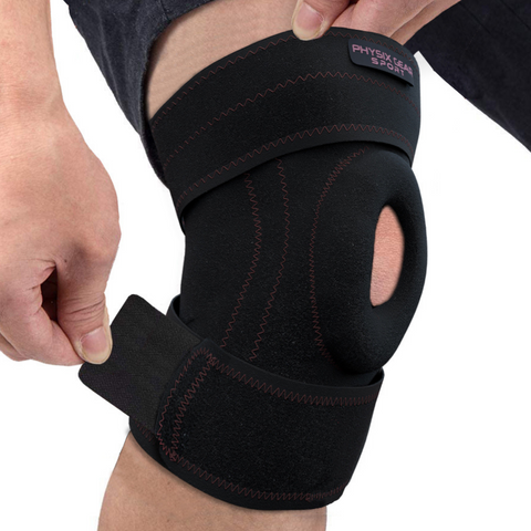 Knee Brace - Supportive Orthopedic Solution for Joint Stability and Comfort - BLACK / PINK Color - XL Size