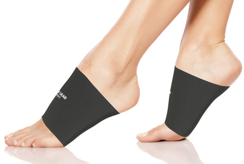 Arch Support Compression Sleeves - Comfortable and Supportive Footwear Accessory - BLACK Color - L Size