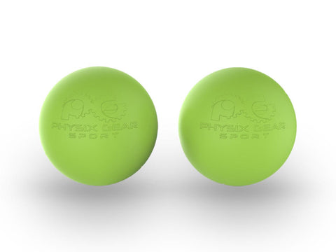Massage Balls - Relaxation and Recovery Tools for Targeted Muscle Relief - Green Lacrosse Balls (2  Pack) Color -  Size