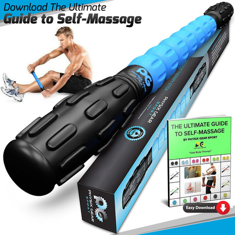 Muscle Roller Sticks - Versatile Tools for Muscle Relief and Recovery - Blue Color -  Size