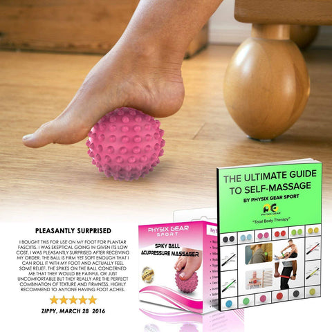 Massage Balls - Relaxation and Recovery Tools for Targeted Muscle Relief - Pink Spiky Ball (1  Pack) Color -  Size