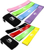 Loop Resistance Bands - Versatile Exercise Bands for Strength Training and Flexibility - (Set of 4) - (Yellow + Red + Black + Green) Color - 12in x 2in Size