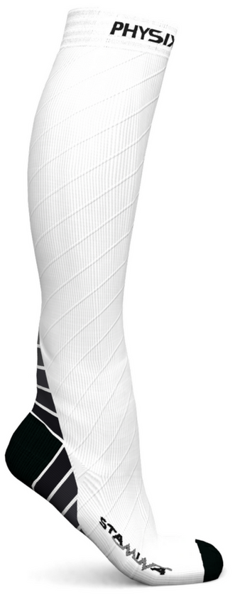 Compression Socks - Stylish and Supportive Legwear for Enhanced Comfort - WHITE Color - 2XL Size