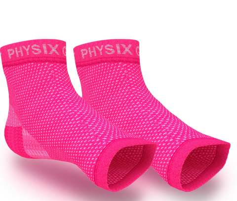 Plantar Fasciitis Socks - Supportive and Comfortable Footwear for Pain Relief - PINK (1 PAIR) Color - L/XL Size