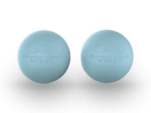 Massage Balls - Relaxation and Recovery Tools for Targeted Muscle Relief - Blue Lacrosse Balls (2  Pack) Color -  Size