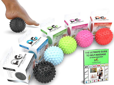 Massage Balls - Relaxation and Recovery Tools for Targeted Muscle Relief - Black Spiky Ball (1  Pack) Color -  Size