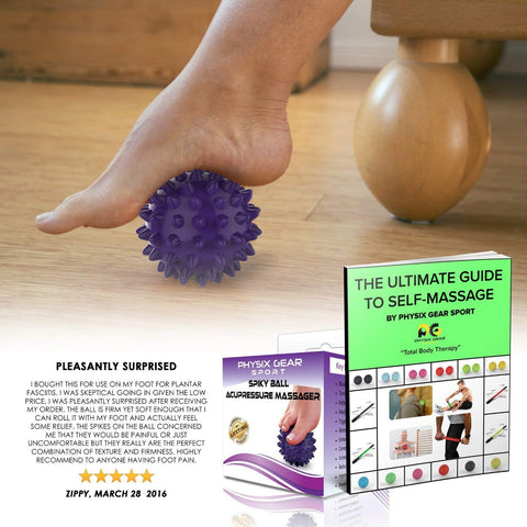 Massage Balls - Relaxation and Recovery Tools for Targeted Muscle Relief - Purple Spiky Ball (1  Pack) Color -  Size