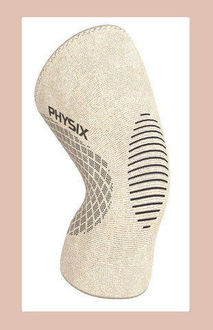Knee Sleeves - Supportive Compression Gear for Enhanced Stability and Comfort - BEIGE / BLACK Color - XXL Size