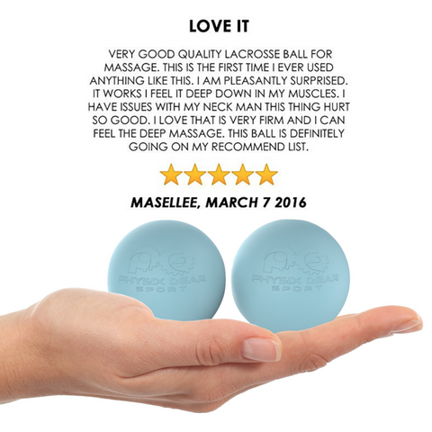 Massage Balls - Relaxation and Recovery Tools for Targeted Muscle Relief - Blue Lacrosse Balls (2  Pack) Color -  Size