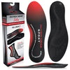 Orthotic Insoles - Supportive and Comfortable Shoe Inserts for Improved Foot Health - RED / BLACK Color - M Size