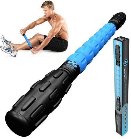 Muscle Roller Sticks - Versatile Tools for Muscle Relief and Recovery - Blue Color -  Size