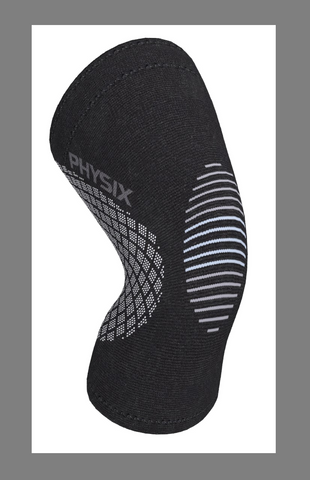 Knee Sleeves - Supportive Compression Gear for Enhanced Stability and Comfort - BLACK / GREY Color - XXL Size