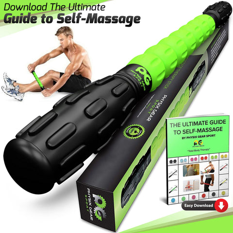 Muscle Roller Sticks - Versatile Tools for Muscle Relief and Recovery - Green Color -  Size