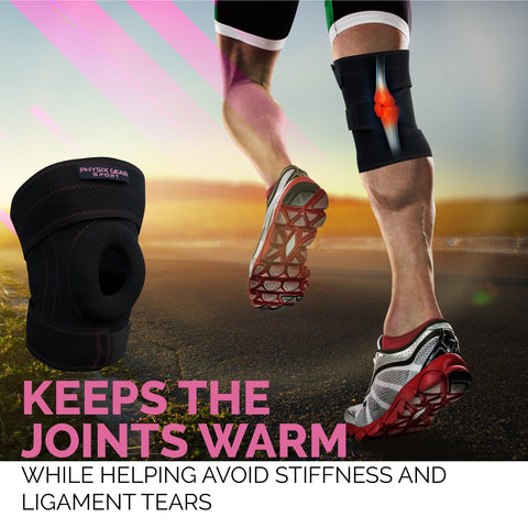 Knee Brace - Supportive Orthopedic Solution for Joint Stability and Comfort - BLACK / PINK Color - XL Size